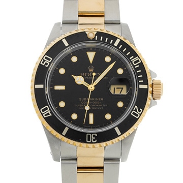 ロレックス サブマリーナ デイト 16613 ブラック メンズ 時計 【中古】【wristwatch】