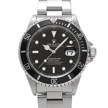 ロレックス サブマリーナ デイト 16610 ブラック メンズ 時計 【中古】【wristwatch】
