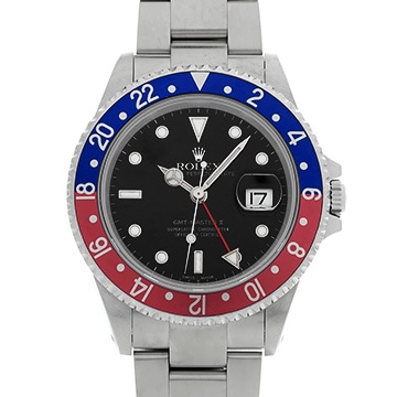 ロレックス GMTマスターII 16710 ブラック メンズ 時計 【中古】【wristwatch】