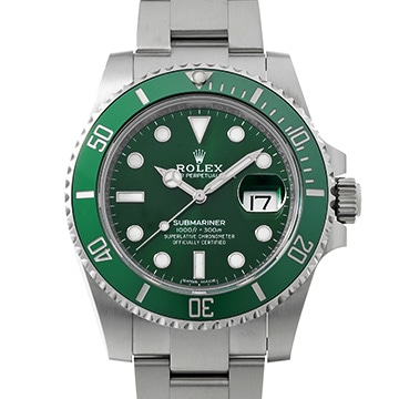 ロレックス サブマリーナ デイト 116610LV グリーン メンズ 時計 【中古】【wristwatch】
