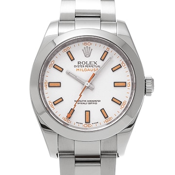 ロレックス ミルガウス 116400 ホワイト メンズ 時計 【中古】【wristwatch】