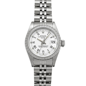 ロレックス オイスターパーペチュアル デイト 69240 ホワイト レディース 時計 【中古】【wristwatch】