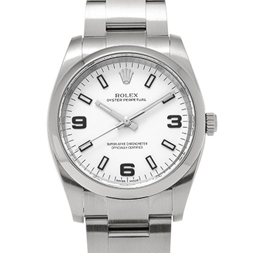 ロレックス エアキング 114200 ホワイト メンズ 時計 【中古】【wristwatch】