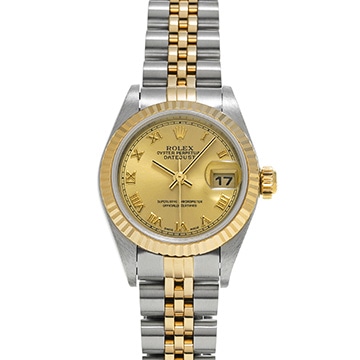 ロレックス デイトジャスト 79173 シャンパン レディース 時計 【中古】【wristwatch】