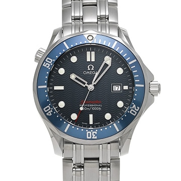 オメガ シーマスター 300 クォーツ 2221.80 ブルー メンズ 時計 【中古】【wristwatch】