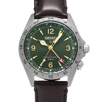 セイコー プロスペックス アルピニスト SBEJ005 グリーン メンズ 時計 【中古】【wristwatch】