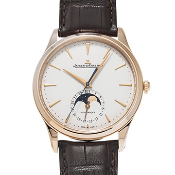 ジャガー ルクルト マスター ウルトラスリム ムーン Q1362510 エッグシェルベージュ メンズ 時計 【中古】【wristwatch】