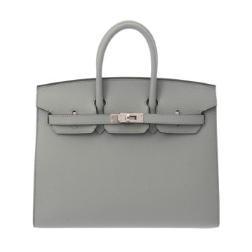 エルメス バーキン 25 セリエ ブルーグラシエ ヴォーエプソン レディース バッグ 【未使用】【bag】