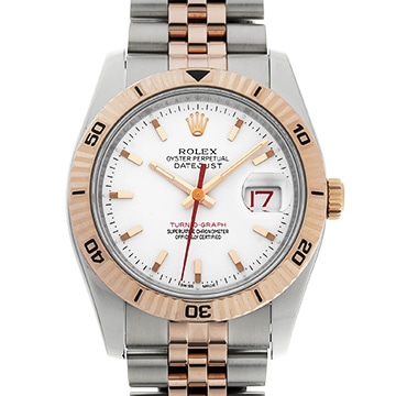 ロレックス デイトジャスト ターノグラフ 116261 ホワイト メンズ 時計 【中古】【wristwatch】