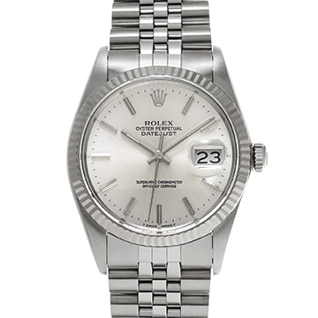 ロレックス デイトジャスト 36 16014 シルバー メンズ 時計 【中古】【wristwatch】