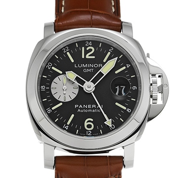パネライ ルミノール GMT PAM00088 ブラック/シルバー メンズ 時計 【中古】【wristwatch】