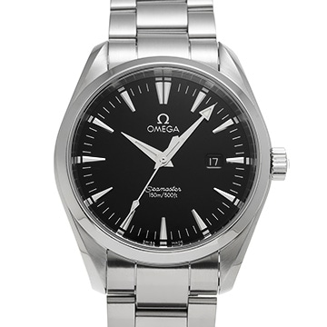 オメガ シーマスター アクアテラ クォーツ 2517.50 ブラック メンズ 時計 【中古】【wristwatch】