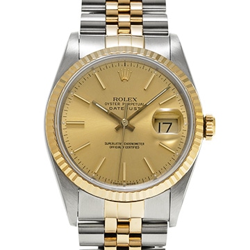 ロレックス デイトジャスト 36 16233 シャンパン メンズ 時計 【中古】【wristwatch】