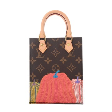 ルイ ヴィトン モノグラムパンプキン LV×YK プティット サックプラ ブラウン M82112 モノグラムキャンバス レディース バッグ 【中古】【bag】