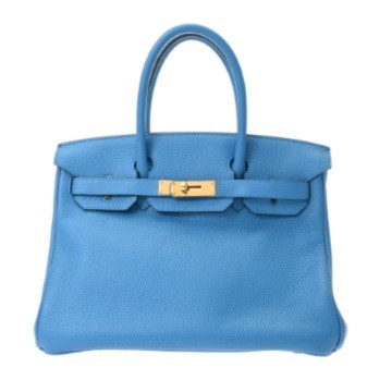 エルメス バーキン 30 ブルーザンジバル トゴ レディース バッグ 【中古】【bag】