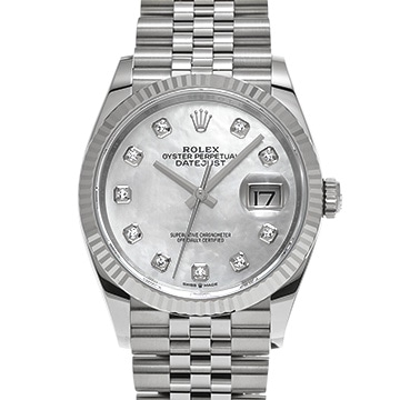 ロレックス デイトジャスト 36 126234NG ホワイトシェル/ダイヤモンド メンズ 時計 【新品】【wristwatch】