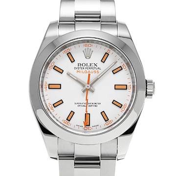 ロレックス ミルガウス 116400 ホワイト メンズ 時計 【中古】【wristwatch】