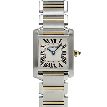 カルティエ タンク フランセーズ SM W51007Q4 シルバー レディース 時計 【中古】【wristwatch】