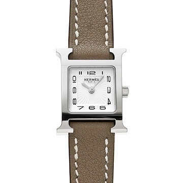 エルメス Hウォッチ ミニ HH1.110 ホワイト レディース 時計 【中古】【wristwatch】