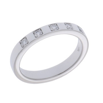 ブルガリ マリーミー リング 5PD シルバー 336851 Pt950プラチナ レディース ジュエリー 【中古】【jewelry】