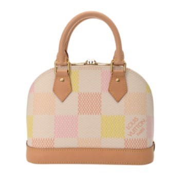 ルイ ヴィトン ダミエリシャス アルマ BB 2WAY ピーチ N40516 ダミエキャンバス レディース バッグ 【中古】【bag】