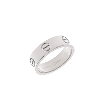 カルティエ ラブリング #52 シルバー K18ホワイトゴールド WG レディース ジュエリー 【中古】【jewelry】