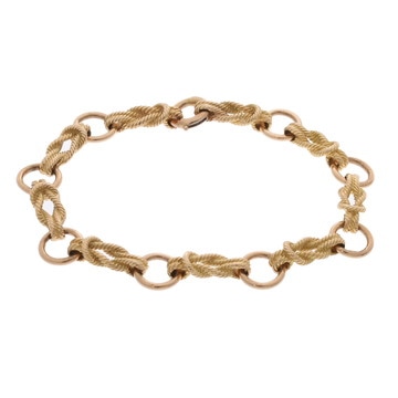 エルメス オンディーヌ ブレスレット ゴールド K18イエローゴールド YG レディース ジュエリー 【中古】【jewelry】
