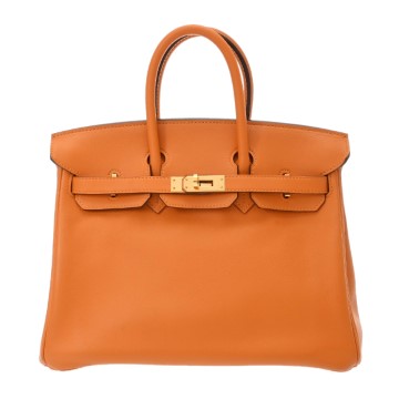 エルメス バーキン 25 アプリコット ヴォースイフト レディース バッグ 【中古】【bag】