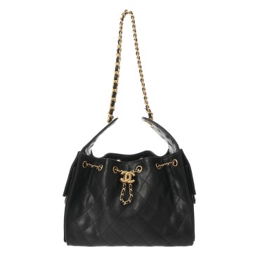 シャネル CHANEL25 スモール ハンドバッグ ブラック AS5293 グレインドカーフスキン レディース バッグ 【中古】【bag】