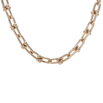 ティファニー ハードウェア スモールリンク ネックレス ゴールド K18イエローゴールド YG レディース ジュエリー 【中古】【jewelry】