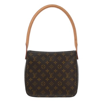 ルイ ヴィトン モノグラム  ルーピング MM ブラウン M51146 モノグラムキャンバス レディース バッグ 【中古】【bag】