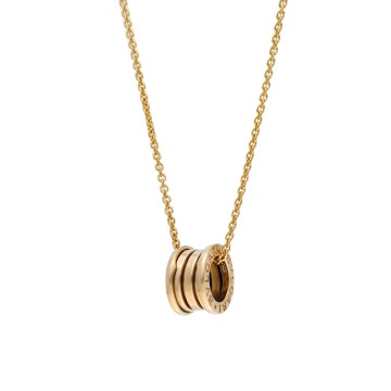 ブルガリ B-ZERO1 ネックレス ゴールド K18イエローゴールド YG ユニセックス ジュエリー 【中古】【jewelry】