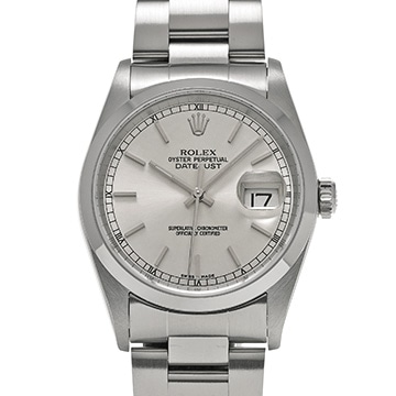 ロレックス デイトジャスト 36 16200 シルバー メンズ 時計 【中古】【wristwatch】