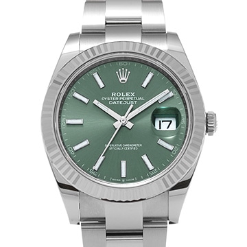 ロレックス デイトジャスト 41 126334 ミントグリーン メンズ 時計 【新品】【wristwatch】