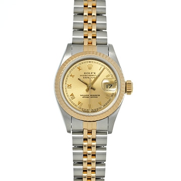 ロレックス デイトジャスト 69173 シャンパン レディース 時計 【中古】【wristwatch】