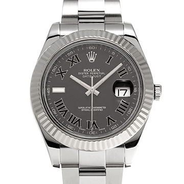 ロレックス デイトジャストII 116334 ブラック メンズ 時計 【中古】【wristwatch】