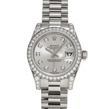 ロレックス デイトジャスト 179159G シルバー/ダイヤモンド レディース 時計 【中古】【wristwatch】