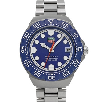 タグ ホイヤー フォーミュラ1 ソーラーグラフ WBY1112.BA0042 ブルー メンズ 時計 【中古】【wristwatch】