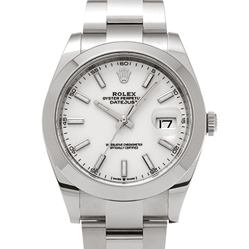 ロレックス デイトジャスト 41 126300 ホワイト メンズ 時計 【中古】【wristwatch】