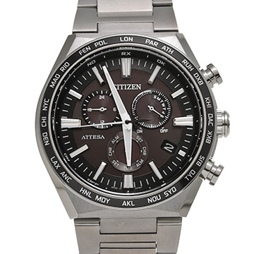 シチズン アテッサ E660-007C801 ブラック メンズ 時計 【中古】【wristwatch】