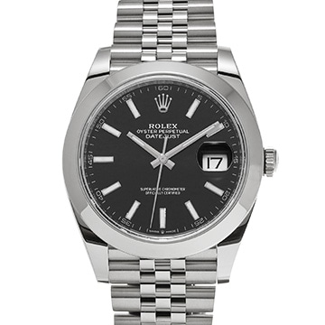 ロレックス デイトジャスト 41 126300 ブライトブラック メンズ 時計 【新品】【wristwatch】