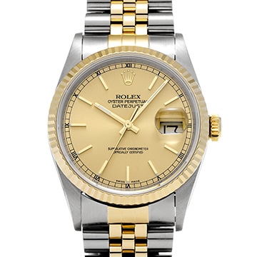 ロレックス デイトジャスト 36 16233 シャンパン メンズ 時計 【中古】【wristwatch】
