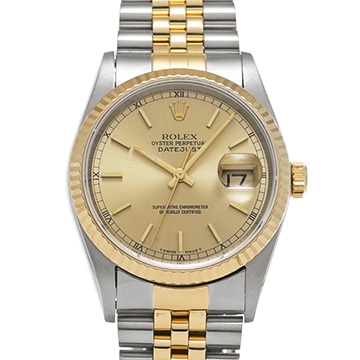 ロレックス デイトジャスト 36 16233 シャンパン メンズ 時計 【中古】【wristwatch】