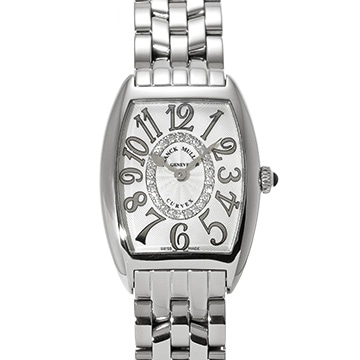 フランクミュラー トノウカーベックス 1752QZRELCD1R シルバー/ダイヤモンド レディース 時計 【中古】【wristwatch】