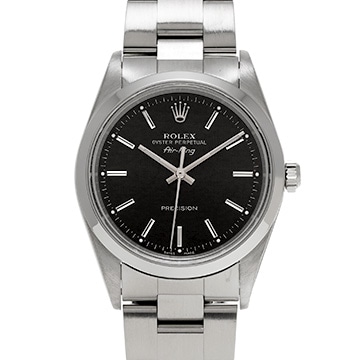 ロレックス エアキング 14000M ブラック メンズ 時計 【中古】【wristwatch】