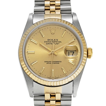 ロレックス デイトジャスト 16233 シャンパン メンズ 時計 【中古】【wristwatch】
