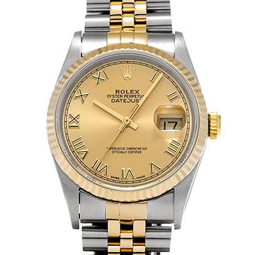 ロレックス デイトジャスト 16233 シャンパン メンズ 時計 【中古】【wristwatch】