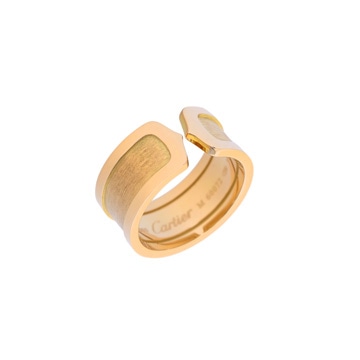カルティエ C2リング LM #58 ゴールド K18イエローゴールド YG レディース ジュエリー 【中古】【jewelry】