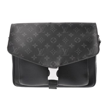 ルイ ヴィトン タイガラマ フラップ メッセンジャー ノワール M30746 レザー メンズ バッグ 【中古】【bag】