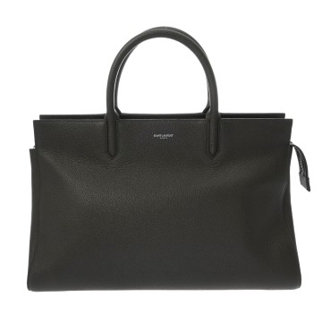 サンローラン カバリヴゴーシュ 2WAY グレー ARS394457.0416 グレインレザー レディース バッグ 【中古】【bag】